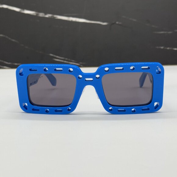 NEW OFF-WHITE ATLANTIC 507 BLUE SUNGLASSES OFF-WHITE ATLNTIC - Picture 3 of 9